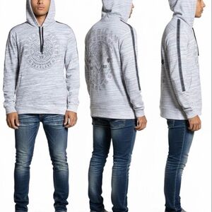 American Fighter Gray Graphic Hoodie